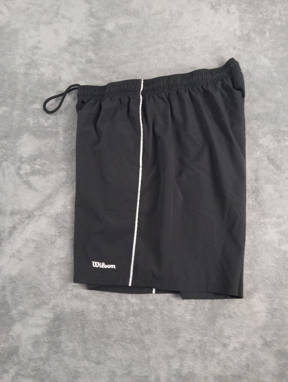 Wilson Vintage Men,s Black Athletic Shorts with White Piping Size XL